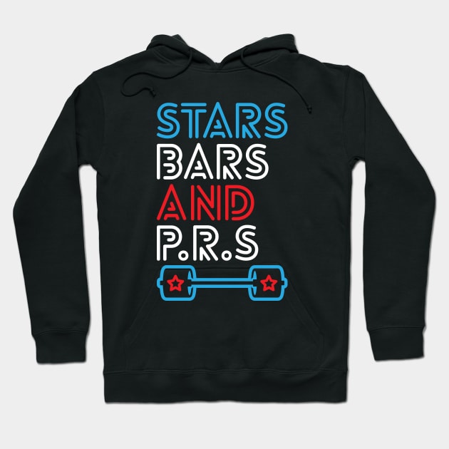 Stars, Bars And PRs Hoodie by brogressproject